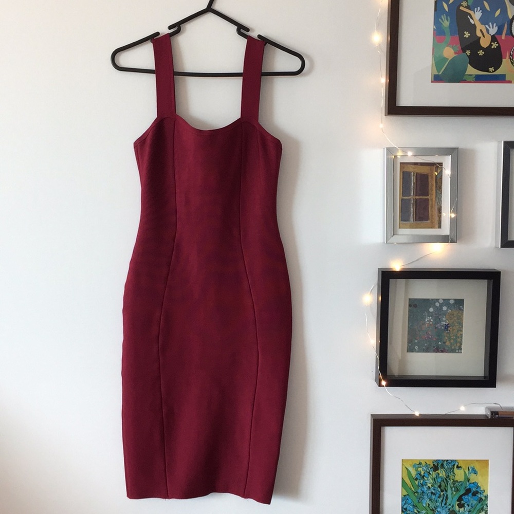 FEMME LA Burgundy Bondage Dress S